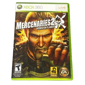 Mercenaries 2 World in Flames Microsoft Xbox 360 2008 With MANUAL